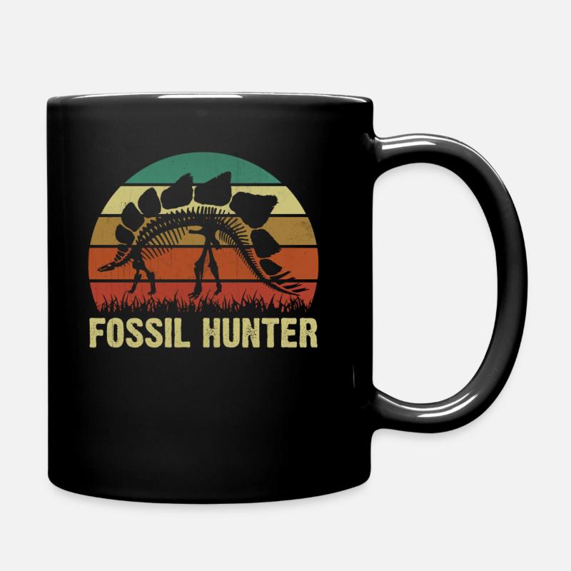 Archaeology Saying - Fossil Hunter - Tasse einfarbig - Schwarz