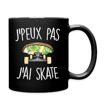 J'peux pas j'suis en skate - Mug uni - noir - Droite