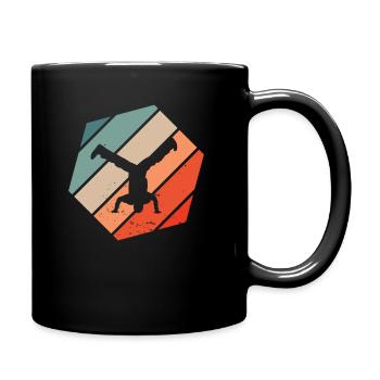 Breakdance Hip Hop Breakdancer Streetdance - Tasse einfarbig - Schwarz - Rechts