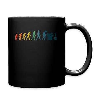 Gamer Gaming Gaming Controller Console Evolution - Full Colour Mug - black - Right