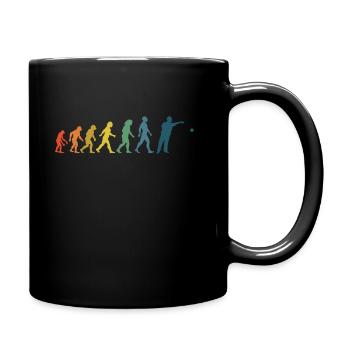 Boule Petanque Boccia Boulespieler Evolution - Tasse einfarbig - Schwarz - Rechts