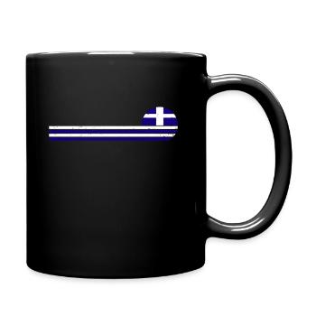 Greece Greek flag Greek - Full Colour Mug - black - Right