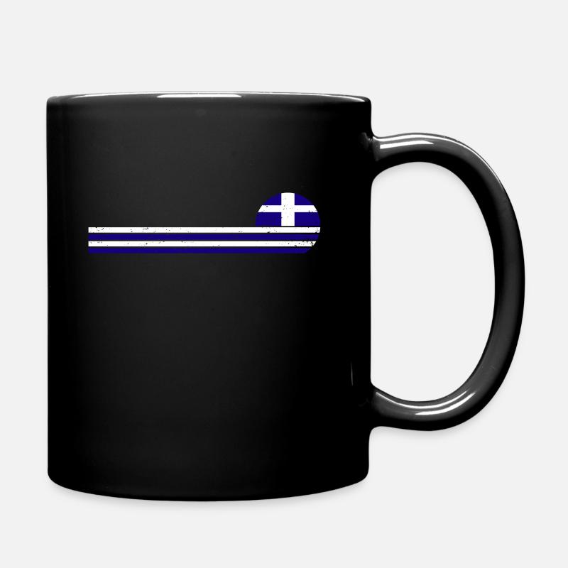 Griechenland Griechische Flagge Grieche - Tasse einfarbig - Schwarz