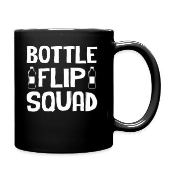 Bottle Flipping - Bottle Flip Squad - Tasse einfarbig - Schwarz - Rechts