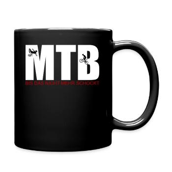 MOUNTAINBIKE ( MTB ) - BIS DAS NICHT MEHR SCHOCKT - Tasse einfarbig - Schwarz - Rechts
