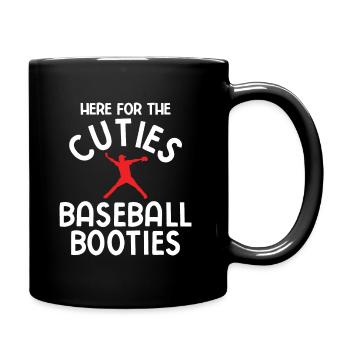 Baseball - Tasse einfarbig - Schwarz - Rechts