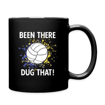 Volleyballer Spruch Für Volleyballspiel Volleyball - Tasse einfarbig - Schwarz - Rechts
