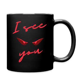 I see you - Full Colour Mug - black - Right