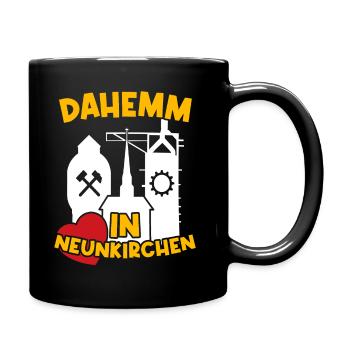 Zuhause in Neunkirchen Saar Saarland 66538 Stadt - Tasse einfarbig - Schwarz - Rechts