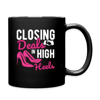 Immobilien-Händler Für Immobilien-Makler - Tasse einfarbig - Schwarz - Rechts