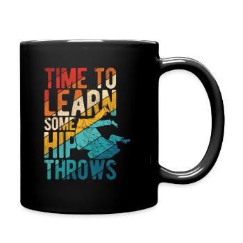 Japanischer Kampfsport Judo - Tasse einfarbig - Schwarz - Rechts