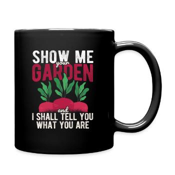 Landschaftsgärtner Hobbygärtner Gärtner - Tasse einfarbig - Schwarz - Rechts