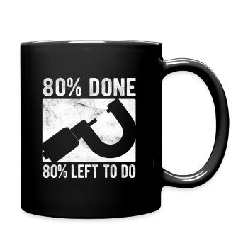 Maschinen-Bediener Maschinenführer Machinist - Tasse einfarbig - Schwarz - Rechts