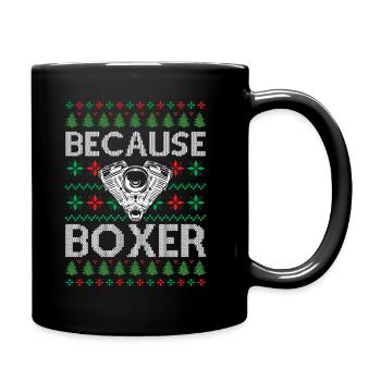 Mécanicien V8 Moteur Voiture Tuning Ugly Christmas - Bec - Mug uni - noir - Droite