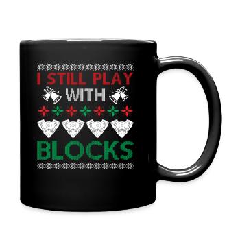 Engine Car Tuning Ugly Christmas - I Still Play Wi - Tasse einfarbig - Schwarz - Rechts