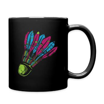 Badminton - Tasse einfarbig - Schwarz - Rechts