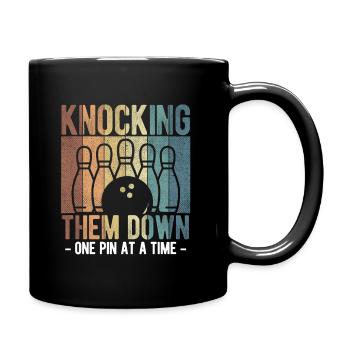 Bowling - Tasse einfarbig - Schwarz - Rechts