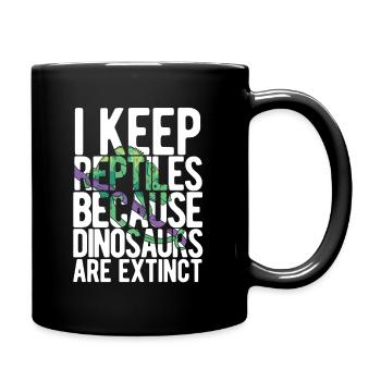 Eidechsen Für Besitzer Von Reptilien - Tasse einfarbig - Schwarz - Rechts