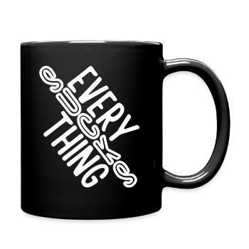 Everything sucks - or does it??? - Full Colour Mug - black - Right