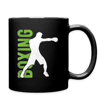Boxsport Boxing - Tasse einfarbig - Schwarz - Rechts