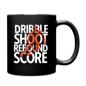Basketball - Tasse einfarbig - Schwarz - Rechts
