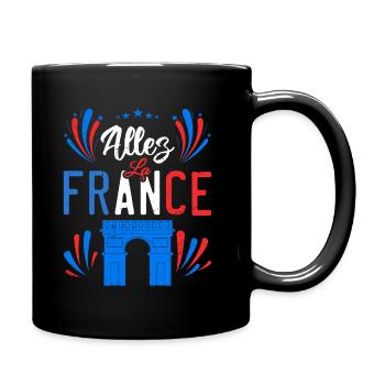 Allez La France - Mug uni - noir - Droite