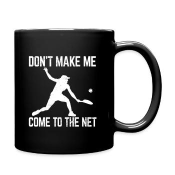 Tennisplatz Spruch Für Tennis - Tasse einfarbig - Schwarz - Rechts