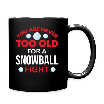 Snowball Fight - I Can't I Have Snowball Fight - Tasse einfarbig - Schwarz - Rechts