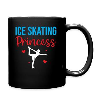 Figure Ice Skating - Ice Skating Princess - Full Colour Mug - black - Right