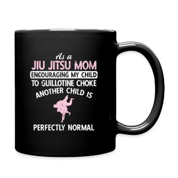 BJJ Jiu Jitsu - Tasse einfarbig - Schwarz - Rechts
