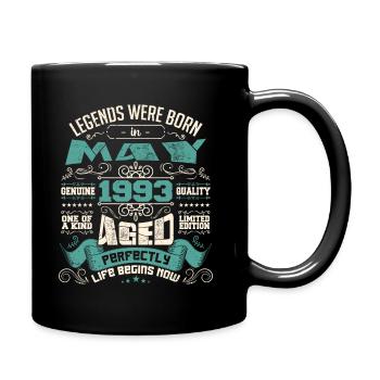Legends were born in May 1993 | Limited Edition - Mug uni - noir - Droite