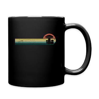 Cueilleur de champignons Champignons millésimés Porcini Champignons Automne - Mug uni - noir - Droite