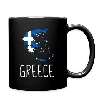 Grèce Drapeau grec Grec - Mug uni - noir - Droite
