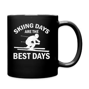 Ski Ski d’hiver - Les jours de ski sont les meilleurs jours - Mug uni - noir - Droite