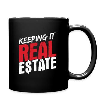 Immobilien-Händler Für Immobilien-Makler - Tasse einfarbig - Schwarz - Rechts