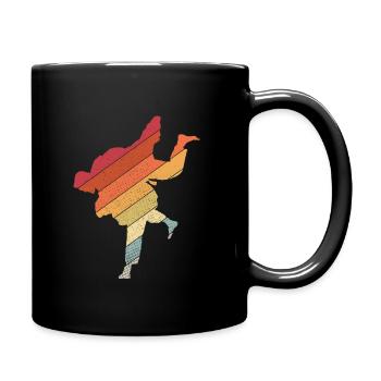 Japanischer Kampfsport Judo - Tasse einfarbig - Schwarz - Rechts