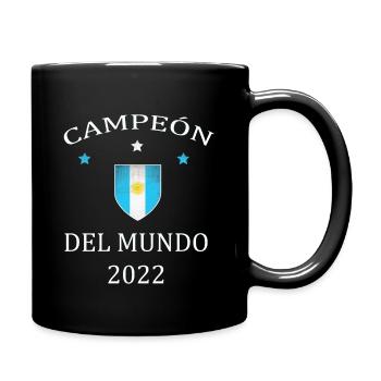 Argentina, Argentinien, Campeón del Mundo, Copa - Tasse einfarbig - Schwarz - Rechts