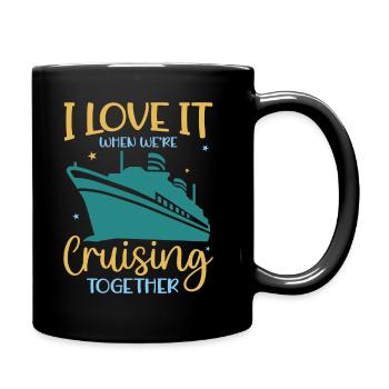 Family Vacation 2023 I Love It When We’re Cruising - Tasse einfarbig - Schwarz - Rechts