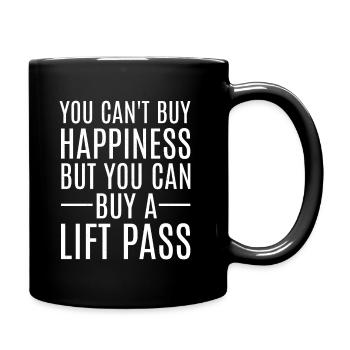 Skier Quotes Skiing Après Ski - Full Colour Mug - black - Right