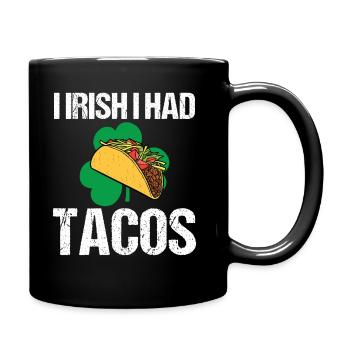 Irish I Was Gaming St Patrick's Day - Full Colour Mug - black - Right
