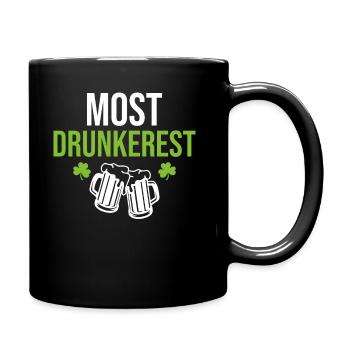 La Saint-Patrick est la plus ivre - Mug uni - noir - Droite