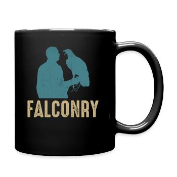 Falconer Falconry Birding - Tasse einfarbig - Schwarz - Rechts