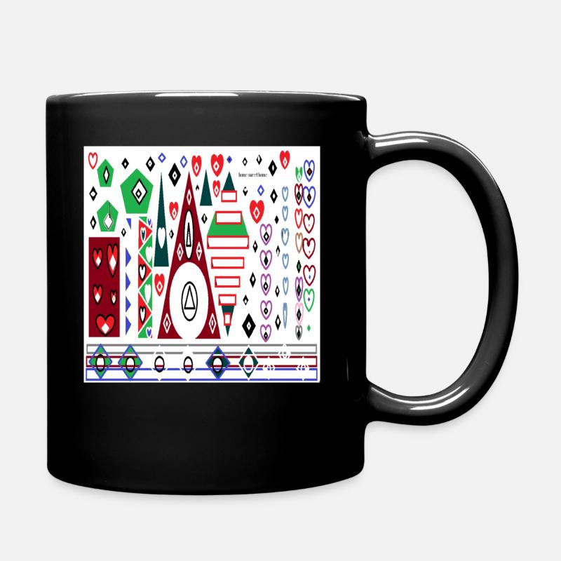 nice and unique beautifull geometric design.m.kh.a - Tasse einfarbig - Schwarz
