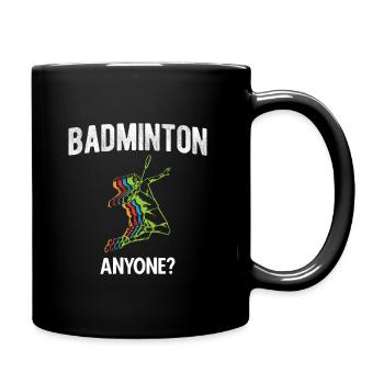 Badminton - Tasse einfarbig - Schwarz - Rechts