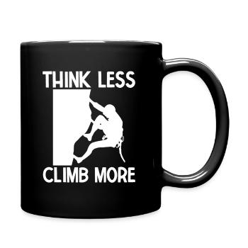 Klettern Bouldern - Tasse einfarbig - Schwarz - Rechts