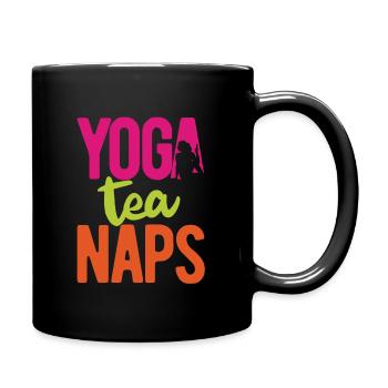 Yogalehrer Spruch Für Yogi Yoga - Tasse einfarbig - Schwarz - Rechts