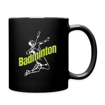 Badminton - Tasse einfarbig - Schwarz - Rechts