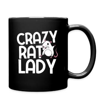 Nagetier Maus Ratte - Tasse einfarbig - Schwarz - Rechts