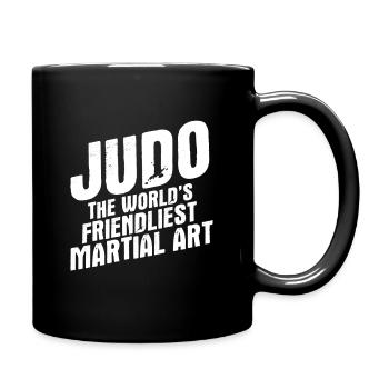 Japanischer Kampfsport Judo - Tasse einfarbig - Schwarz - Rechts