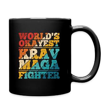 Israelischer Kampfsport Krav Maga - Tasse einfarbig - Schwarz - Rechts